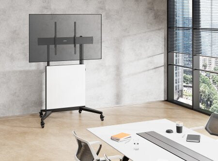 Manhattan Trolley Mount Stand for TV & Monitors (tool free height adjust), For screens:60" to 100",VESA:all - image 2