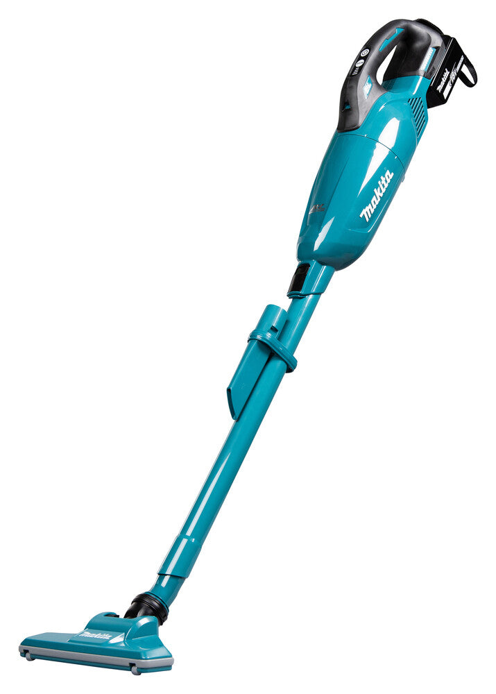 Makita DCL284FZB stick vacuum/electric broom 2-in-1 stick vacuum Battery Dry Black, Teal