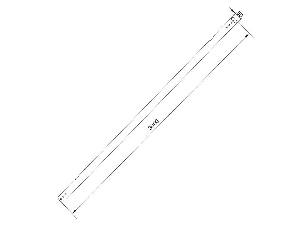 Multibrackets M Pro Series - Extension Pipe 3m Black - image 2