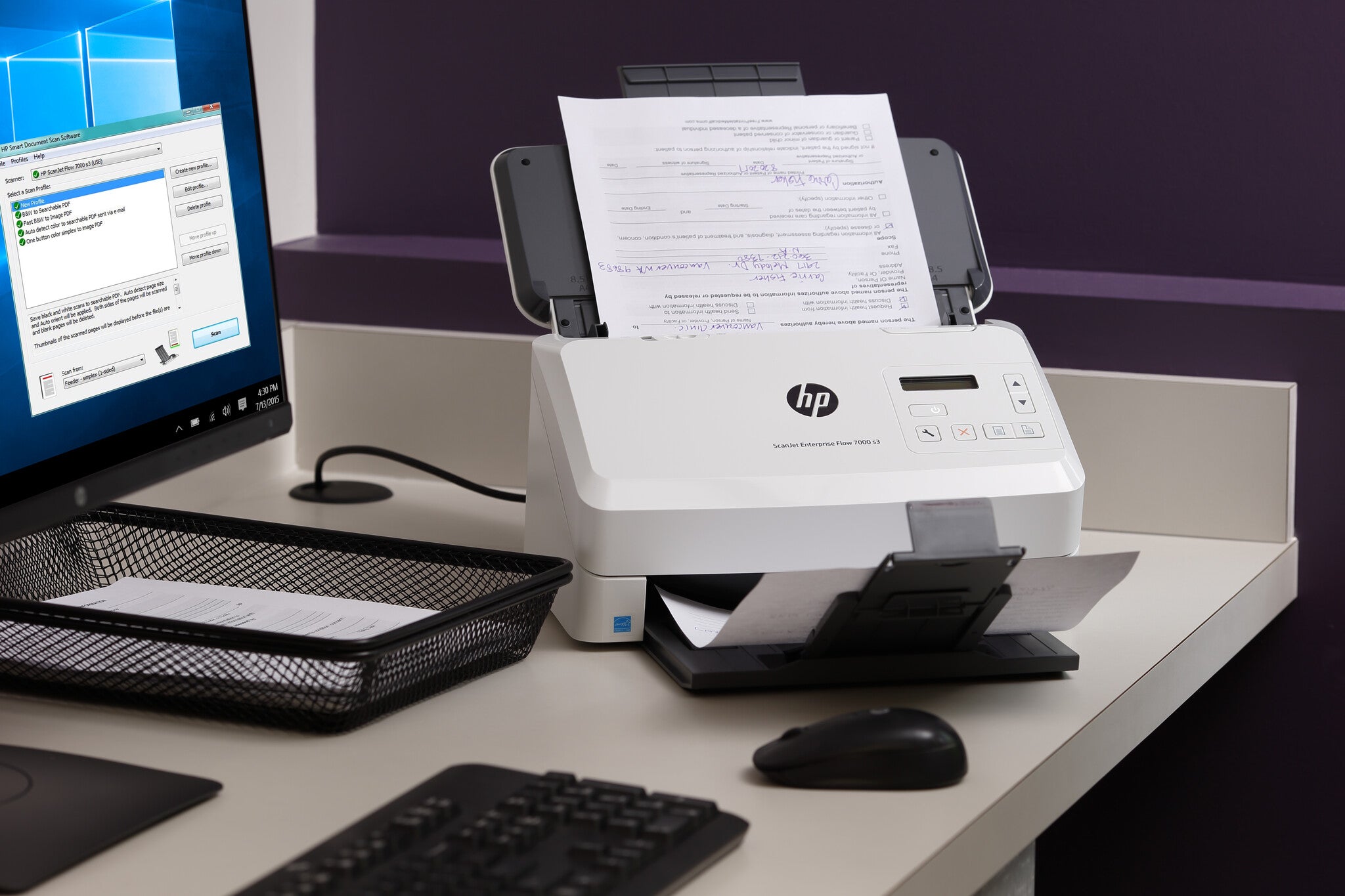HP ScanJet Enterprise Flow 7000 s3 Sheet-fed scanner 600 x 600 DPI ...