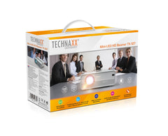 Technaxx TX-127 Standard throw projector 2000 ANSI lumens LCD 1080p (1920x1080) Silver, White