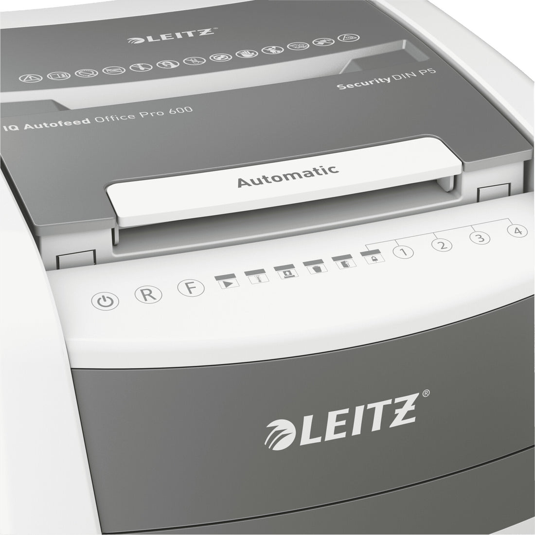Leitz P5 110L paper shredder Micro-cut shredding 55 dB 23 cm Silver, Black, White, Grey - image 6