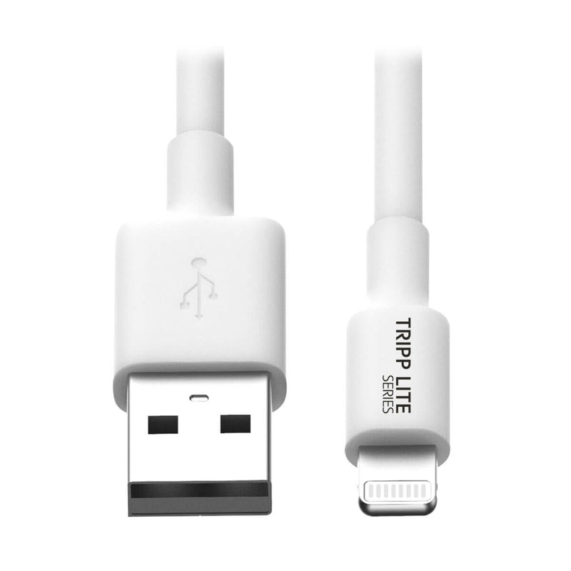 Tripp Lite M100-003-WH USB-A to Lightning Sync/Charge Cable (M/M) - MFi Certified, White, 3 ft. (0.9 m)