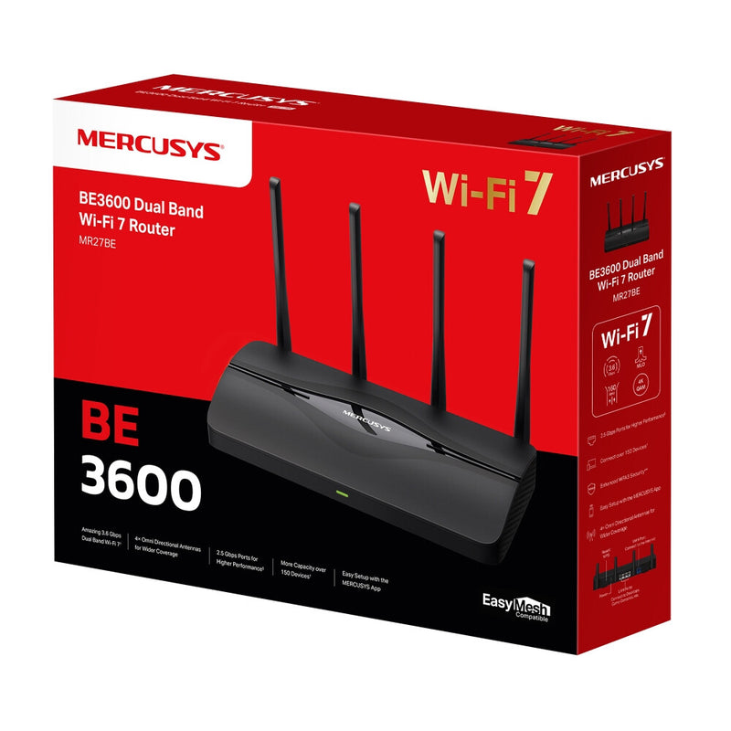 Mercusys BE3600 Dual Band Wi-Fi 7 Router