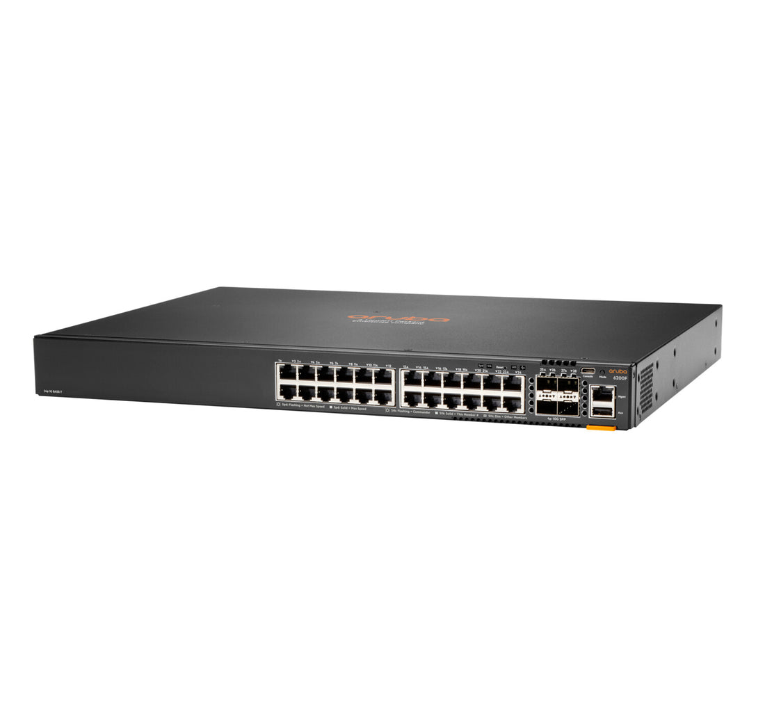 HPE Aruba Networking CX 6200F 24G 4SFP+ Managed L3 Gigabit Ethernet (10/100/1000) 1U