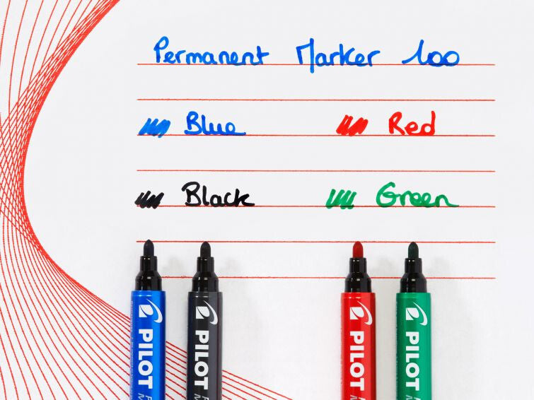 Pilot 100 permanent marker Bullet tip Black 20 - image 4