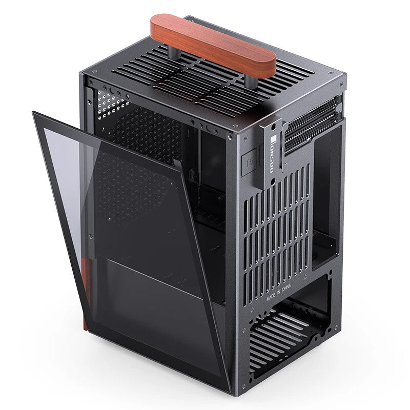 Jonsbo T6 Midi Tower Black, Wood - image 7