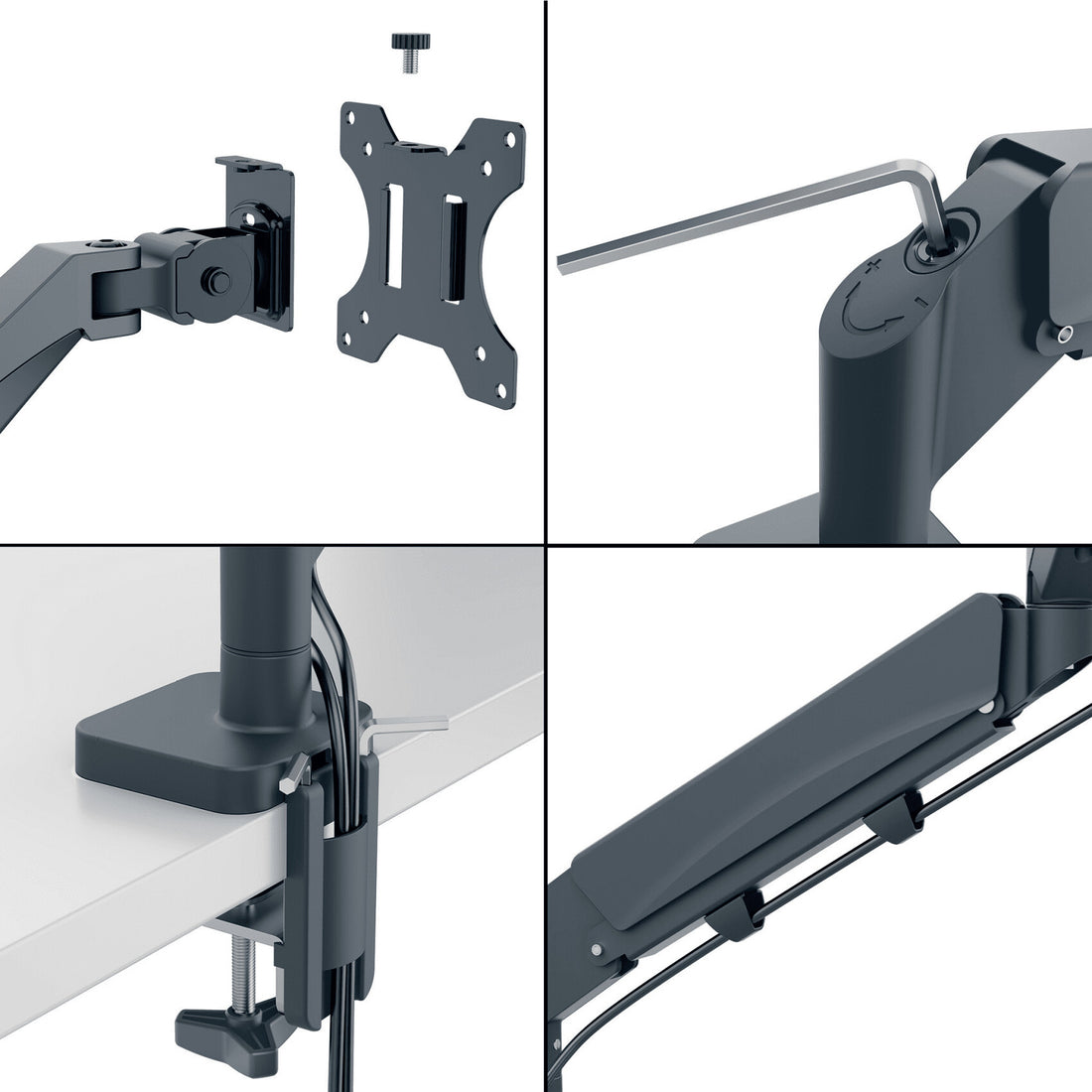 Leitz Ergo Space Saving Dual Monitor & Laptop Arm - image 3