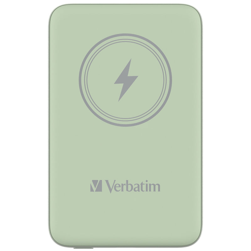 Verbatim Charge 'n' Go Magnetic Wireless Power Bank 10000mAh Green