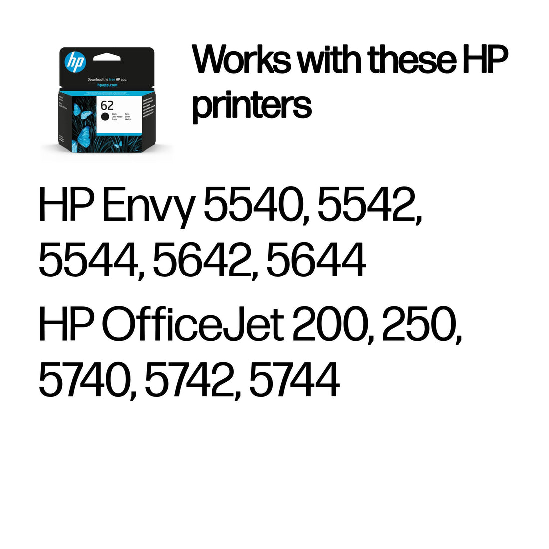 HP 62 Black Original Ink Cartridge - image 3