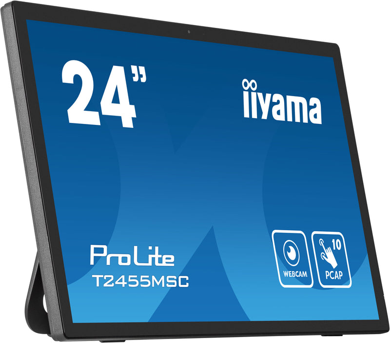 iiyama T2455MSC-B1 computer monitor 61 cm (24") 1920 x 1080 pixels Full HD LED Touchscreen Black