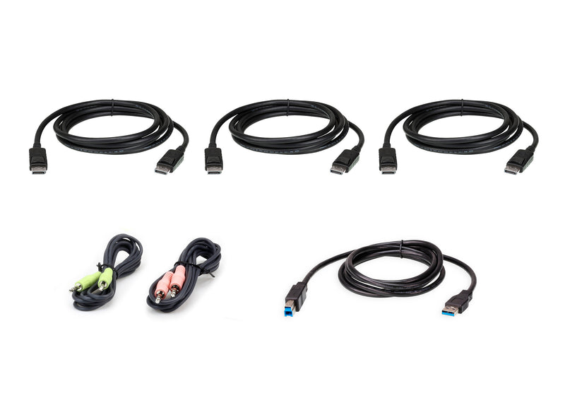 ATEN 1.8M USB DisplayPort Triple Display KVM Cable Kit