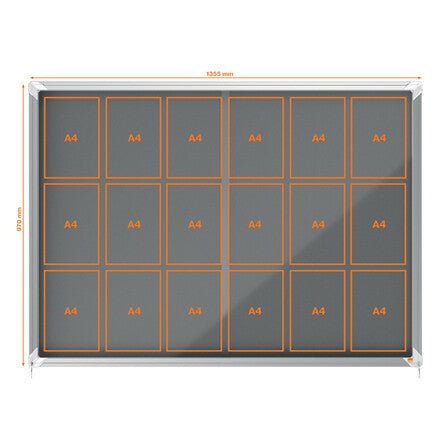 Nobo 1915338 insert notice board Indoor Grey Aluminium - image 5