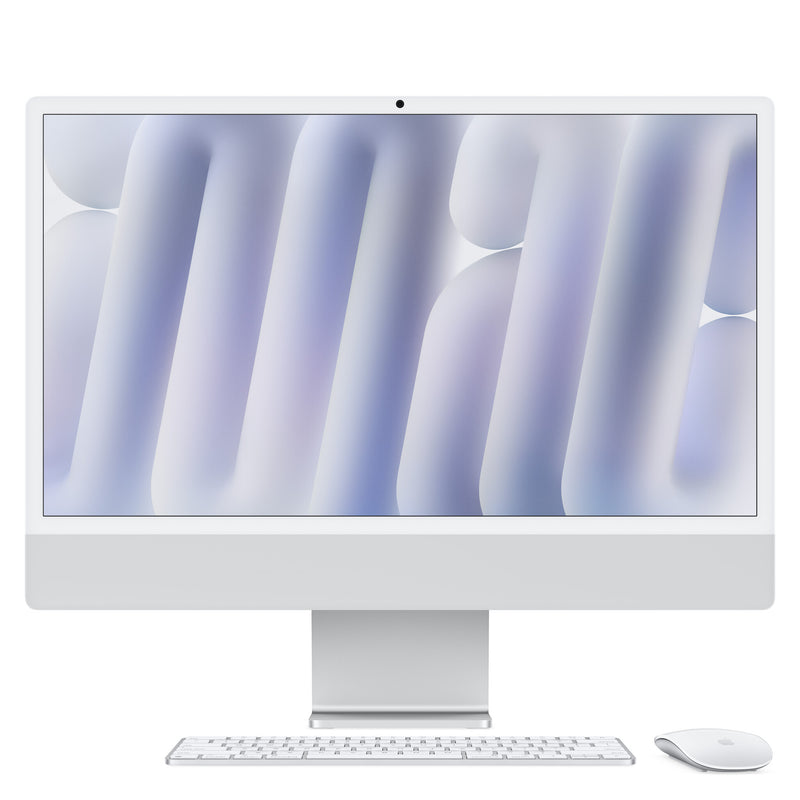 Apple iMac 24 All-in-One, M4 Processor, 16GB RAM, 256GB SSD, 8‑Core GPU, 23.5” 4.5K, Silver