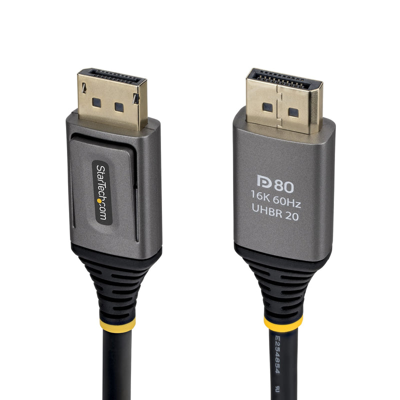 StarTech.com 2m DisplayPort 2.1 Cable, VESA Certified DP80 DisplayPort ...