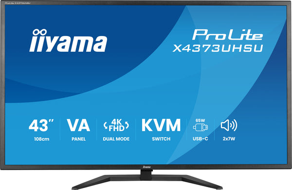 iiyama ProLite 42.5" 4K UHD Monitor (X4373UHSU-B2)