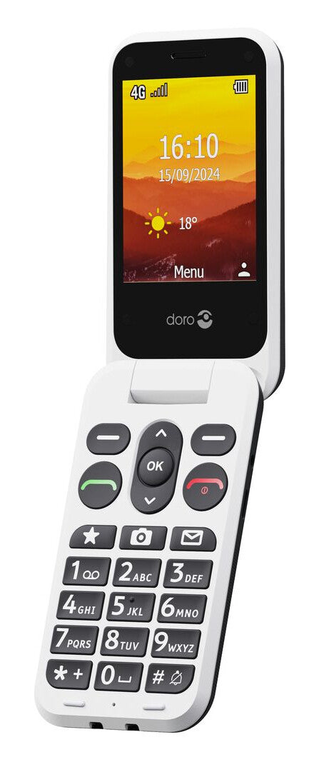 Doro Leva L20 7.11 cm (2.8") 132 g Black, White Feature phone