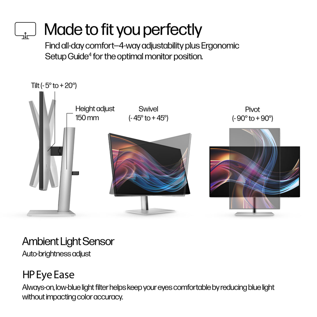 HP Series 7 Pro 27 inch 4K Thunderbolt 4 Monitor - 727pk - image 11