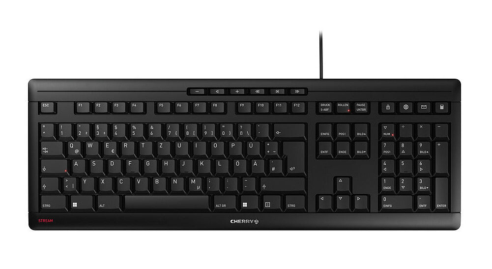 CHERRY STREAM keyboard Home/Office USB QWERTY Portuguese Black, Grey ...
