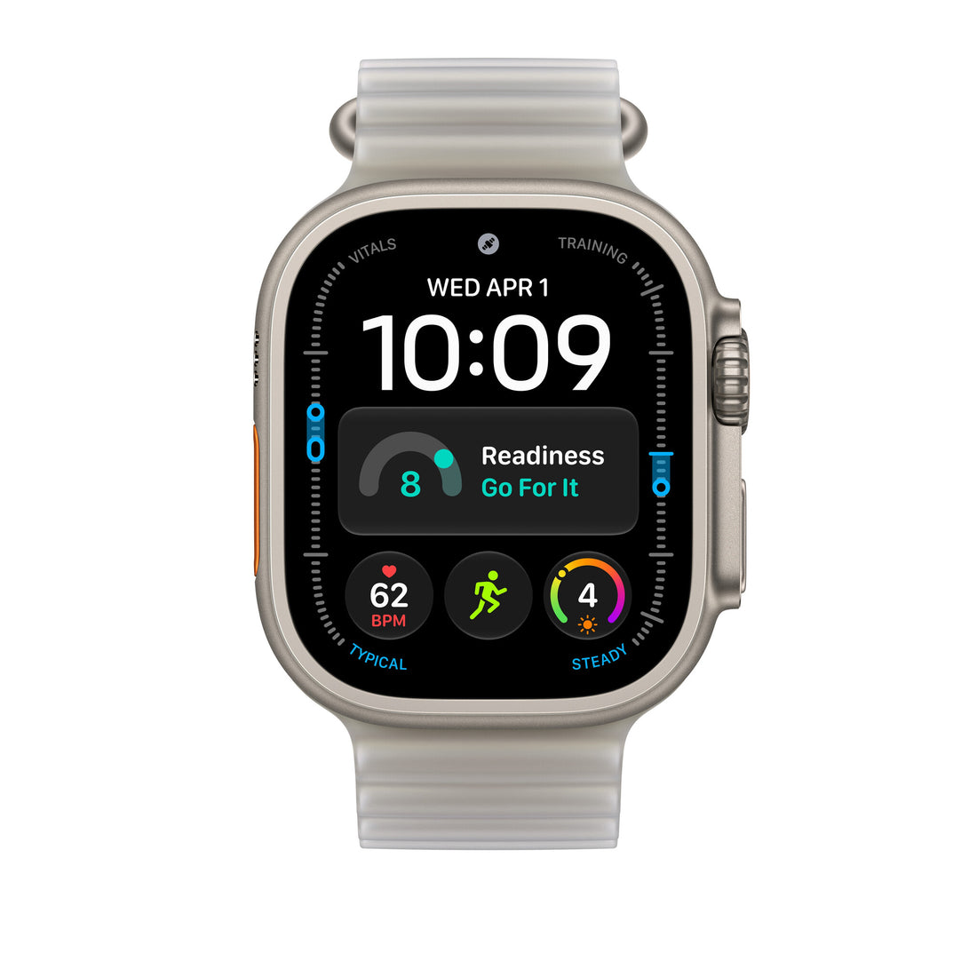 Apple 49mm Translucent Gray Ocean Band Extension - Black Titanium Finish - image 3