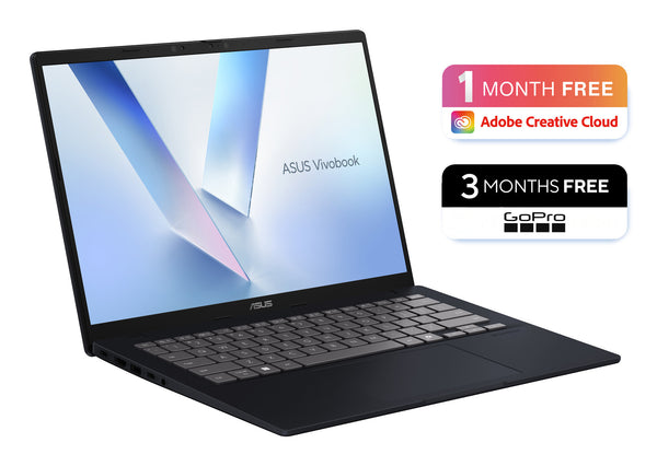 ASUS Vivobook 14 Laptop (90NB1601-M00BZ0) - Snapdragon X1, 8GB RAM, 256GB SSD, Windows 11 Home