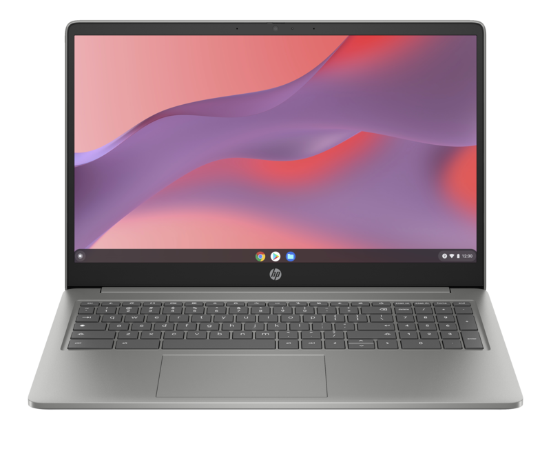 HP 15a-nb0006na 15.6 inch HD Chromebook - N100, 4GB RAM, 128GB UFS, Intel UHD Graphics, ChromeOS, Silver