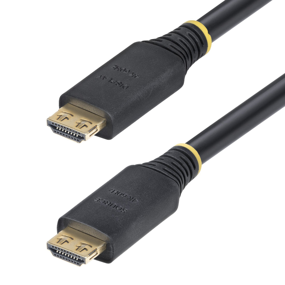 StarTech.com 15m (50ft) Active High Speed HDMI Cable with Gripping Connectors, 4K 60Hz/1440p 144Hz, HDR10/HDCP