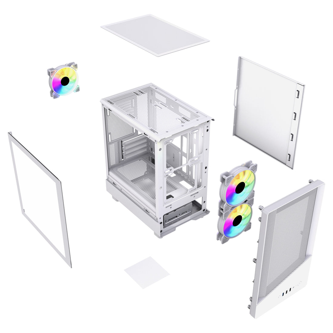 VIDA SPIRE M MATX WHITE GAMING CASE Micro Tower - image 10