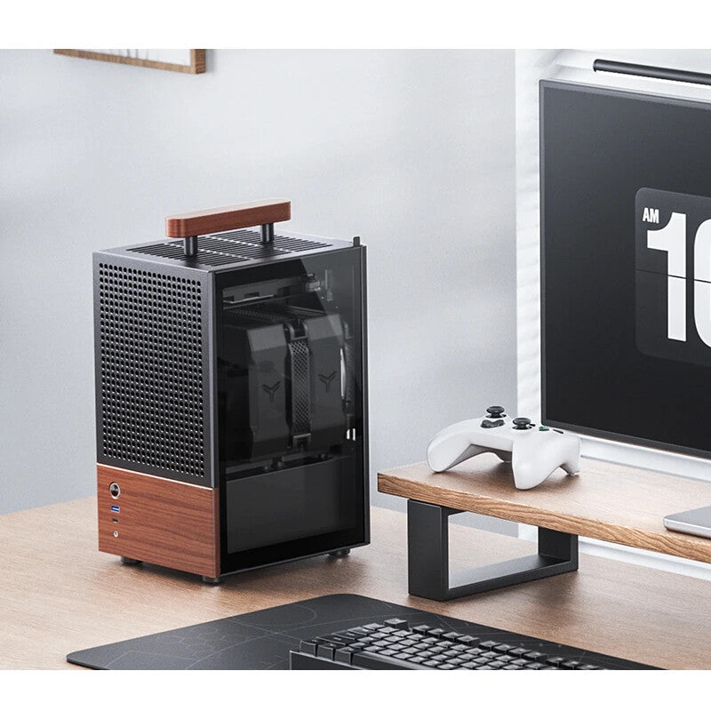 Jonsbo T6 Midi Tower Black, Wood - image 4