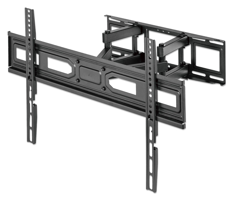 Manhattan Wall Mount for TV & Monitors (Full Motion), For screens 32" to 65", VESA compatability: all between 100x100mm and 600x400mm - check the dimensions of the four mounting holes on back of screen to ensure it fits, Max 40kg, Black, Bracket, Lifetime