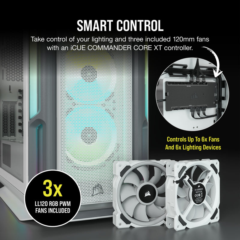 Corsair iCUE 5000T RGB Midi Tower White
