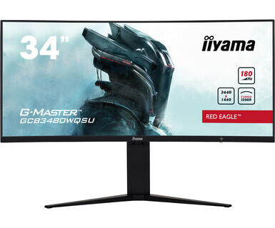 iiyama G-MASTER  34" UltraWide QHD 180Hz Gaming Monitor (GCB3480WQSU-B1)