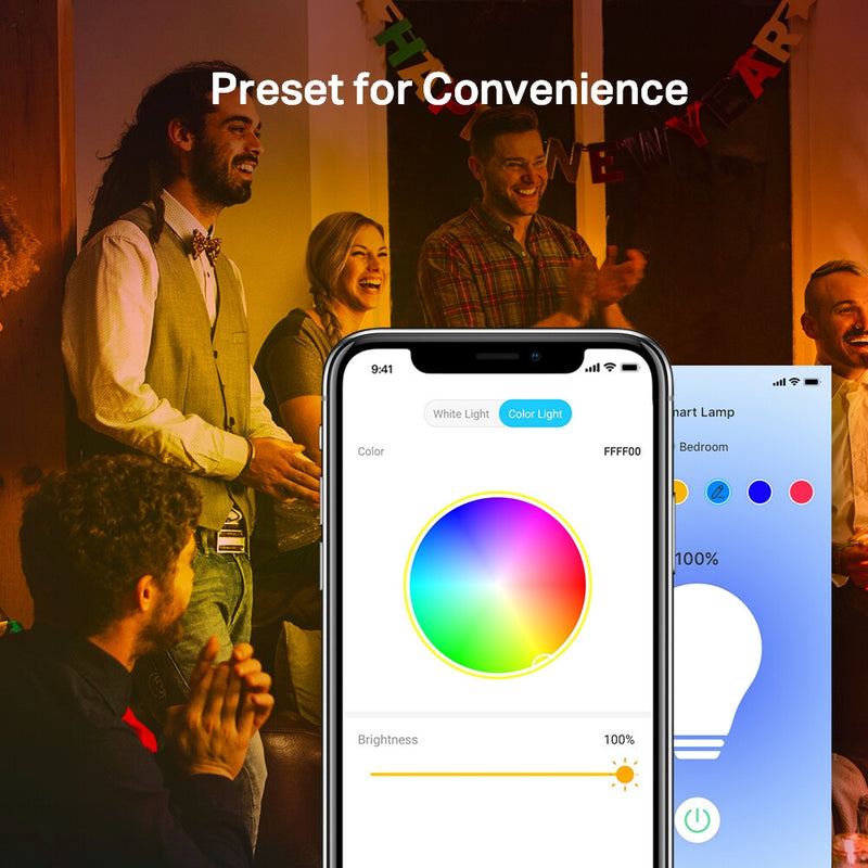 TP-Link Tapo Smart Wi-Fi Light Bulb, Multicolor, 2-Pack