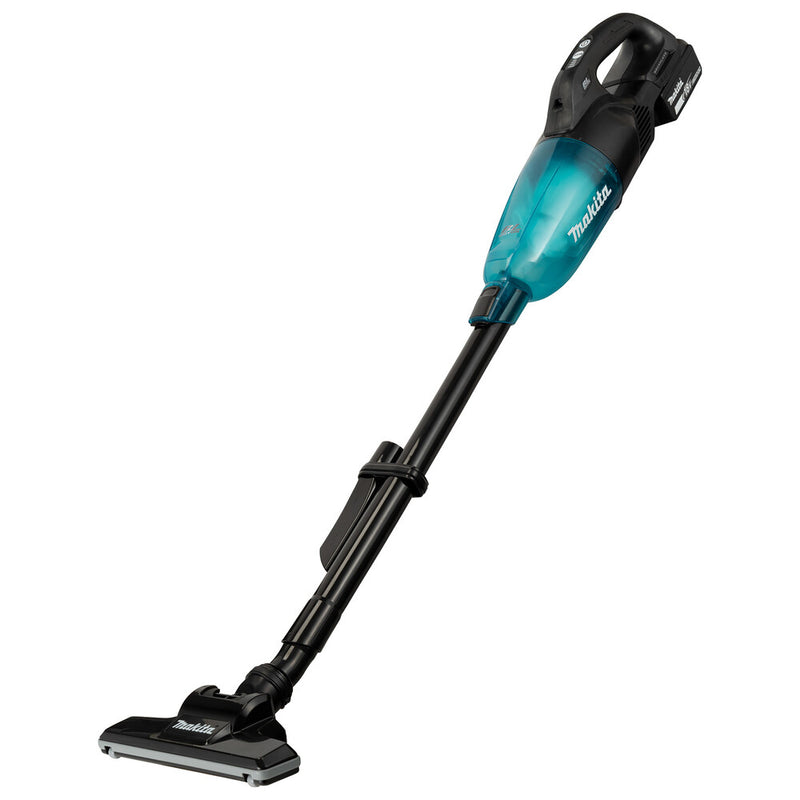 Makita DCL284FZB stick vacuum/electric broom 2-in-1 stick vacuum Battery Dry Black, Teal
