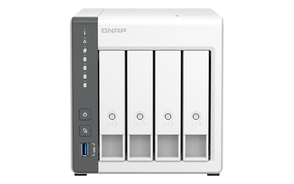 QNAP TS-433 NAS Tower Cortex-A55 4 GB 32 TB HDD QNAP Turbo System White