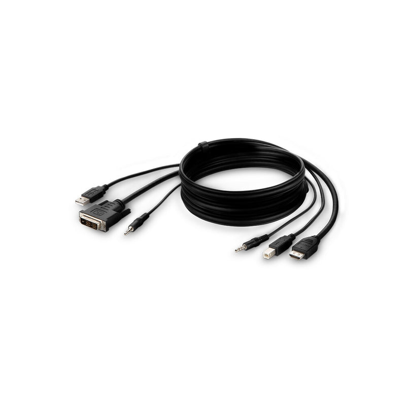 Belkin F1DN1CCBL-DH-6 KVM cable Black 1.8 m