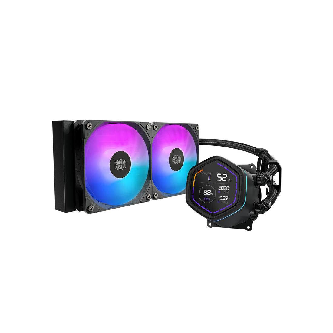 Cooler Master MasterLiquid Core Nex Digital Processor All-in-one liquid cooler 12 cm Black