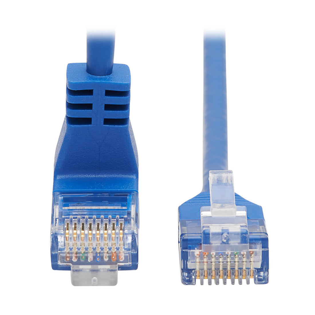 Tripp Lite N204-S15-BL-UP Up-Angle Cat6 Gigabit Molded Slim UTP Ethernet Cable (RJ45 Right-Angle Up M to RJ45 M), Blue, 15 ft. (4.57 m)