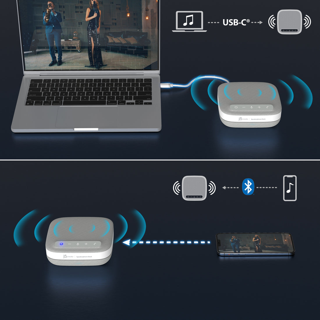 j5create USB-C 4K Speakerphone Dock - image 8