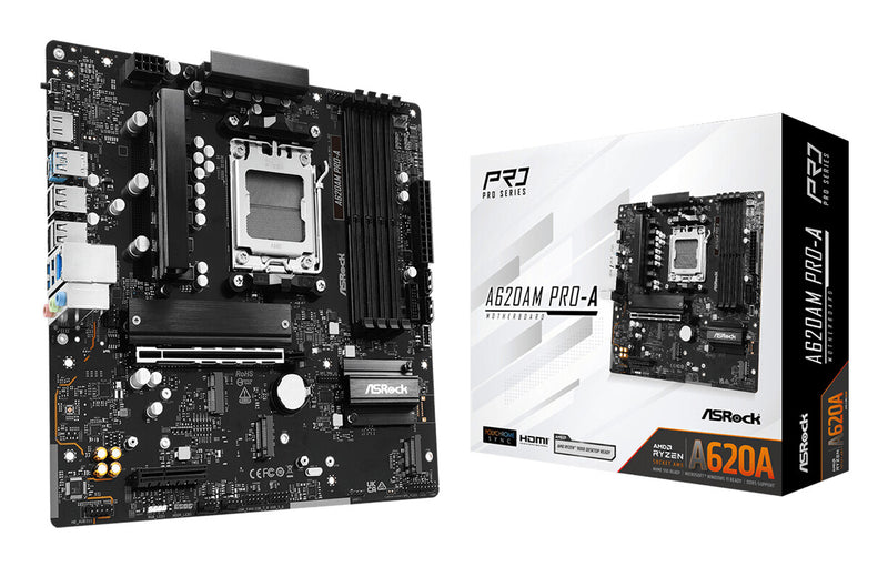 Asrock A620AM PRO-A motherboard AMD A620 Socket AM5 micro ATX