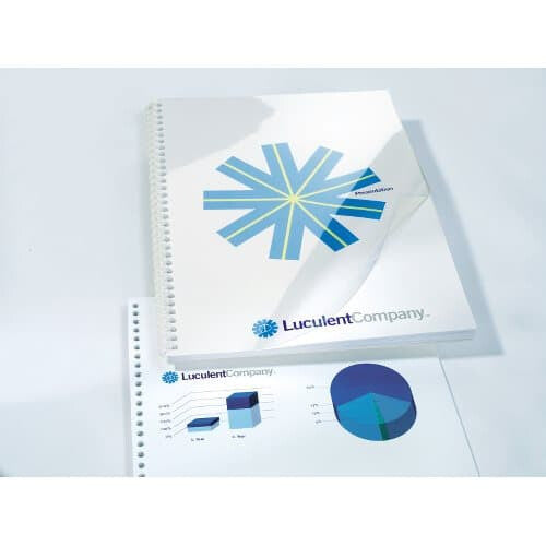 GBC HiClear Binding Covers A4 PVC 150 Micron Super Clear (50) - image 2