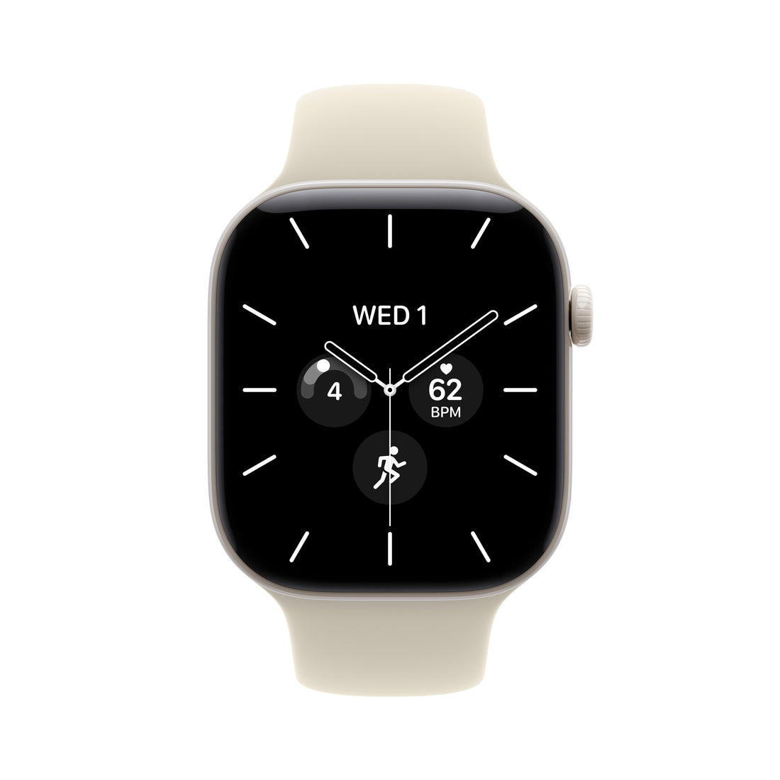 Apple Watch Series 12 GPS + Cellular 46mm Pearl White Ceramic Case with Sand Sport Band - S/M - image 2