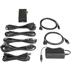 StarTech.com 4 Port USB C Hub 10Gbps - Metal Industrial USB-C Hub - 2x USB-C & 2x USB-A - ESD Surge Protection - USB-C or USB-A Host - Self-Powered Mountable USB 3.2 Gen 2 Type-C Hub