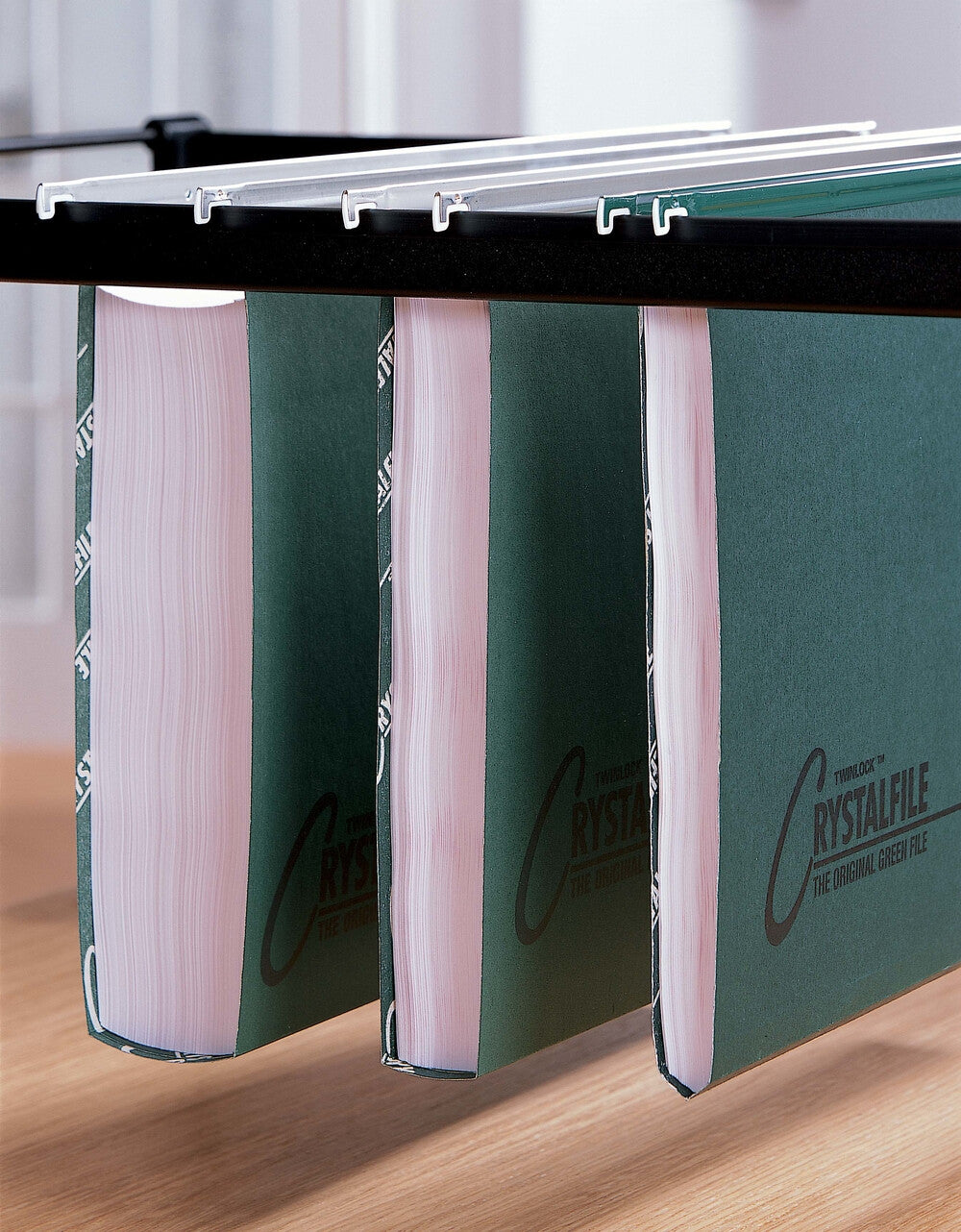 Rexel Crystalfile Classic Foolscap Suspension File 50mm Green (50) - image 4