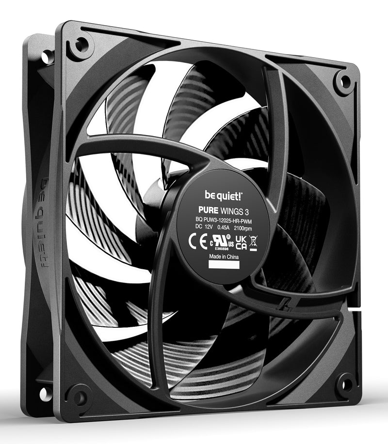 be quiet! Pure Wings 3 120mm PWM high-speed Computer case Fan 12 cm Black 1 pc(s)