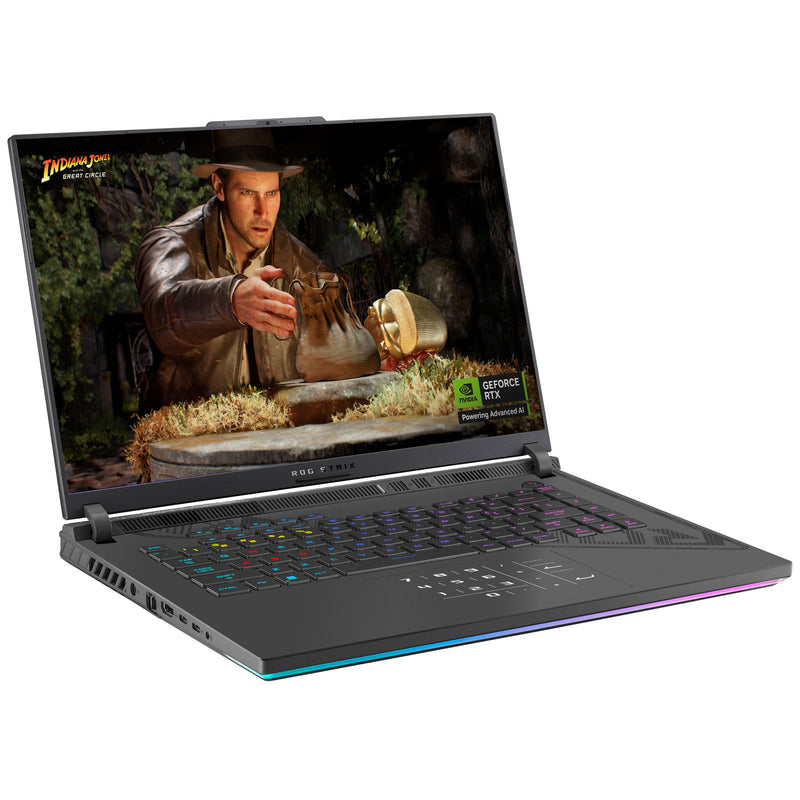 ASUS ROG Strix G16 G614PM-RV007W AMD Ryzen™ 9 8940HX Laptop 40.6 cm (16") WUXGA 16 GB DDR5-SDRAM 1 TB SSD NVIDIA GeForce RTX 5060 Wi-Fi 6E (802.11ax) Windows 11 Home Black, Grey
