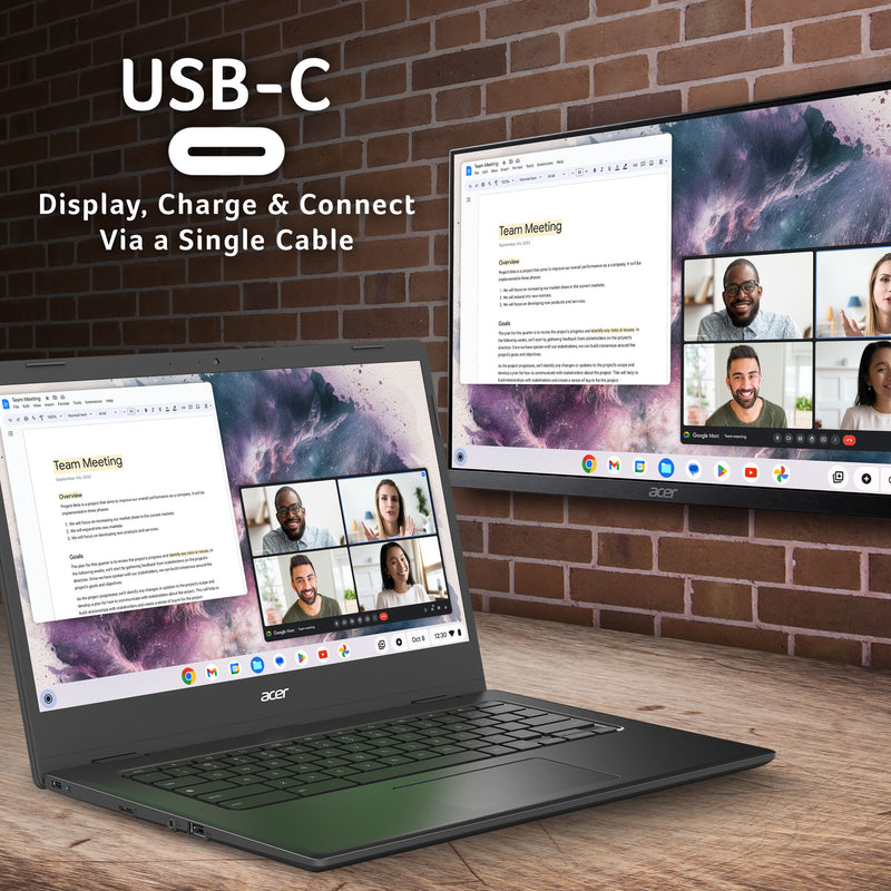 Acer Chromebook 314 (CBOA314-1H) - Intel Celeron, 4GB, 64GB, 14" Full HD display, Chrome OS