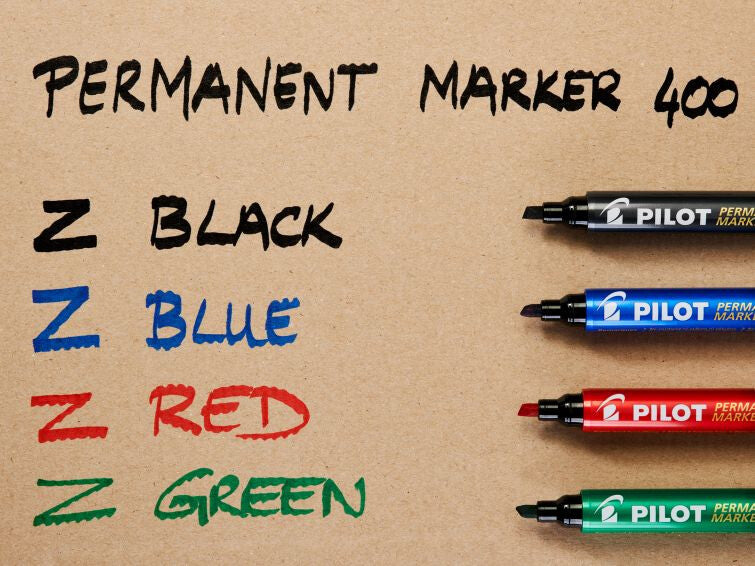 Pilot 400 permanent marker Chisel tip Black 20 - image 4