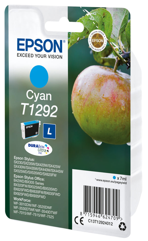 Epson Apple T1292 DURABrite Ultra Single Cyan Ink
