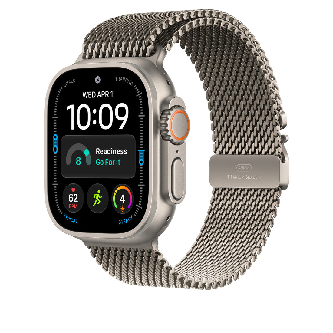 Apple 49mm Natural Titanium Milanese Loop - Small - image 2